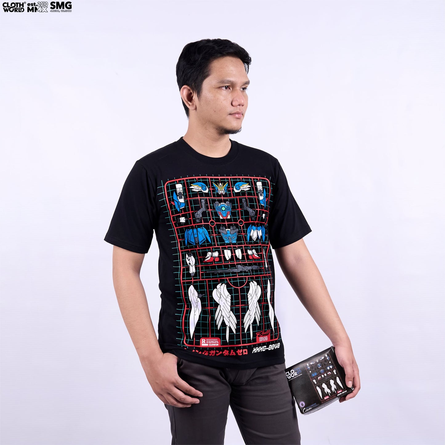 Gundam Wing Zero Custom XXXG-00W0 Gunpla Style T-Shirt