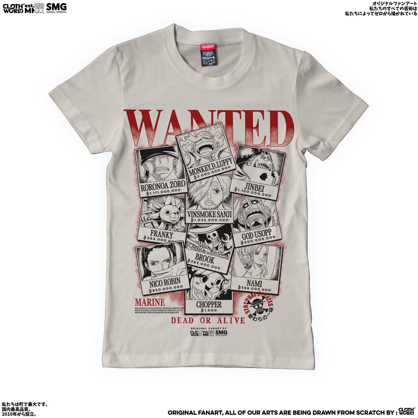 Strawhat Pirates Wanted Poster T-Shirt