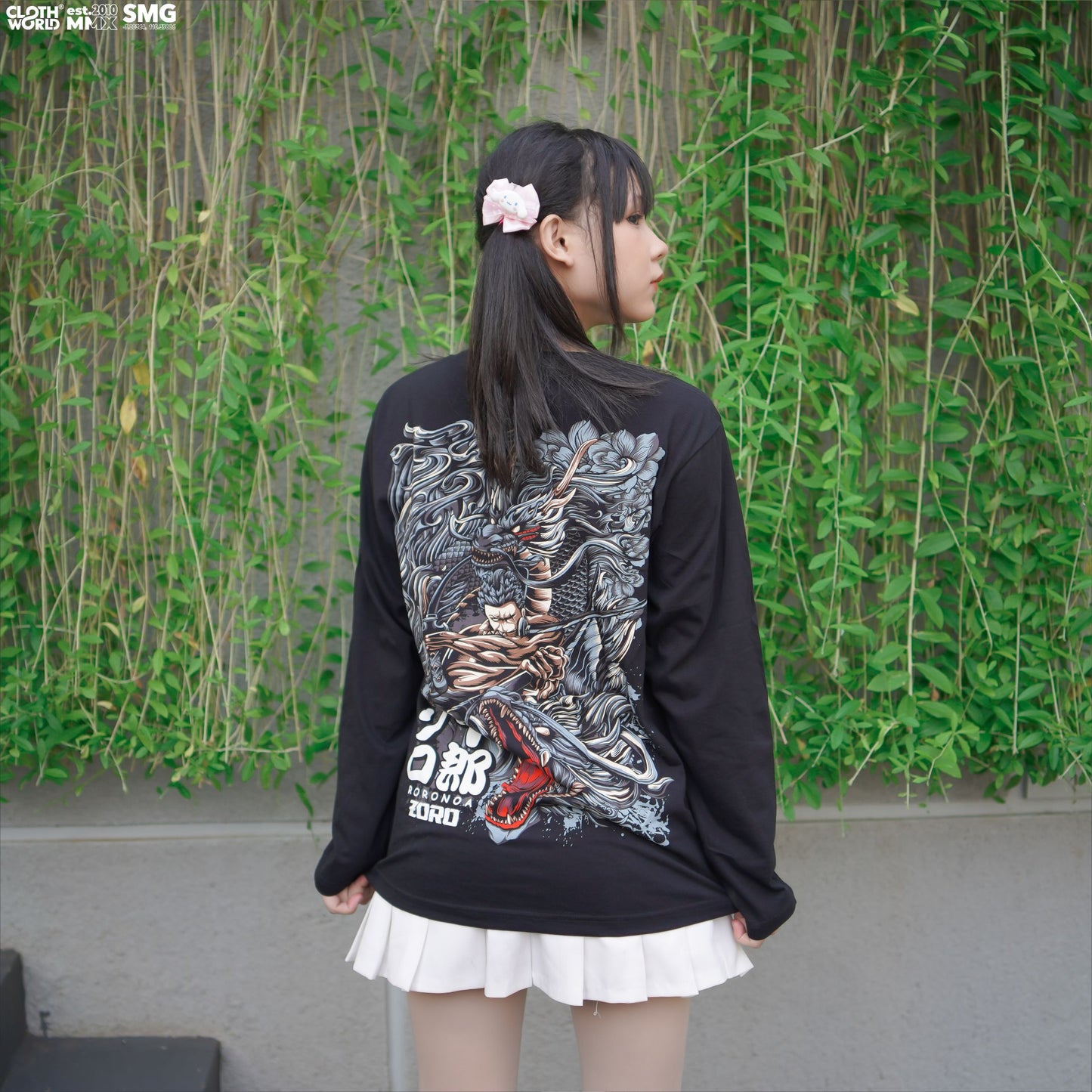 Roronoa Zoro Santoryu Dragon Dark Version T-Shirt Longsleeve