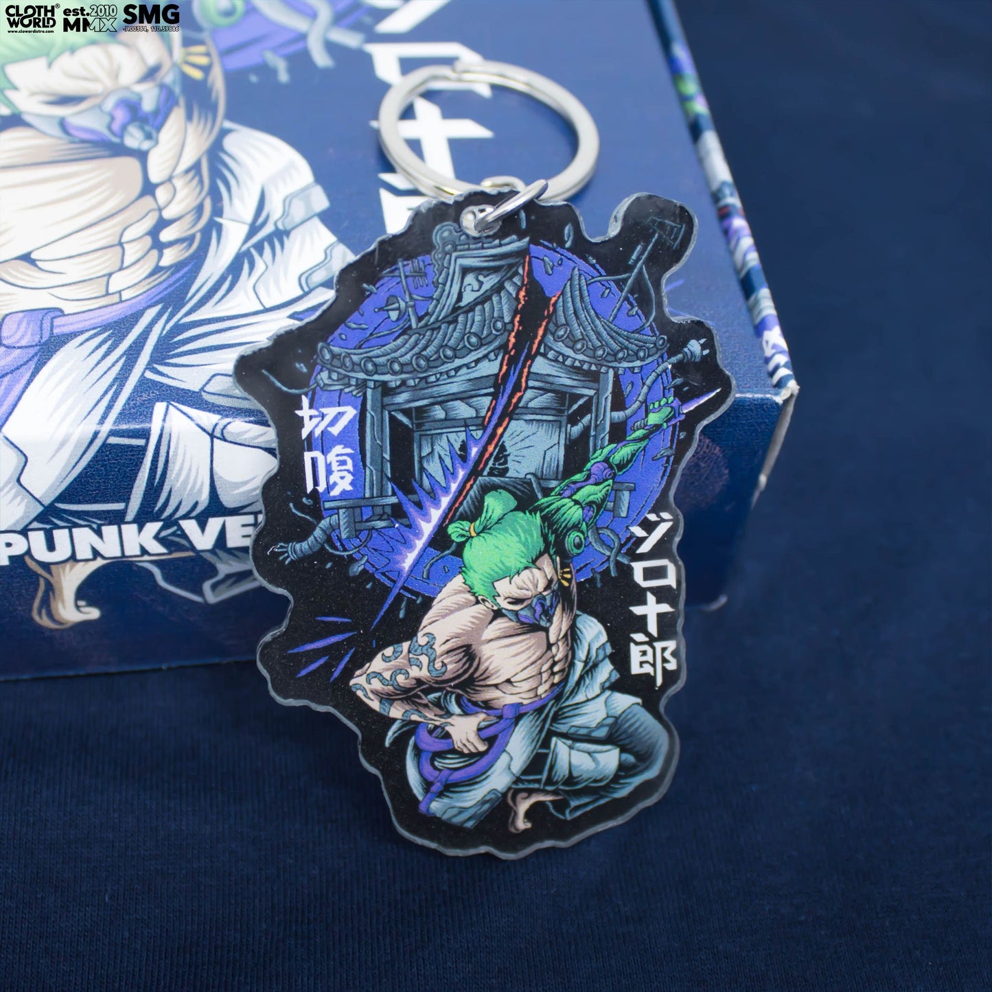 Roronoa Zoro Seppuku Cyberpunk T-Shirt