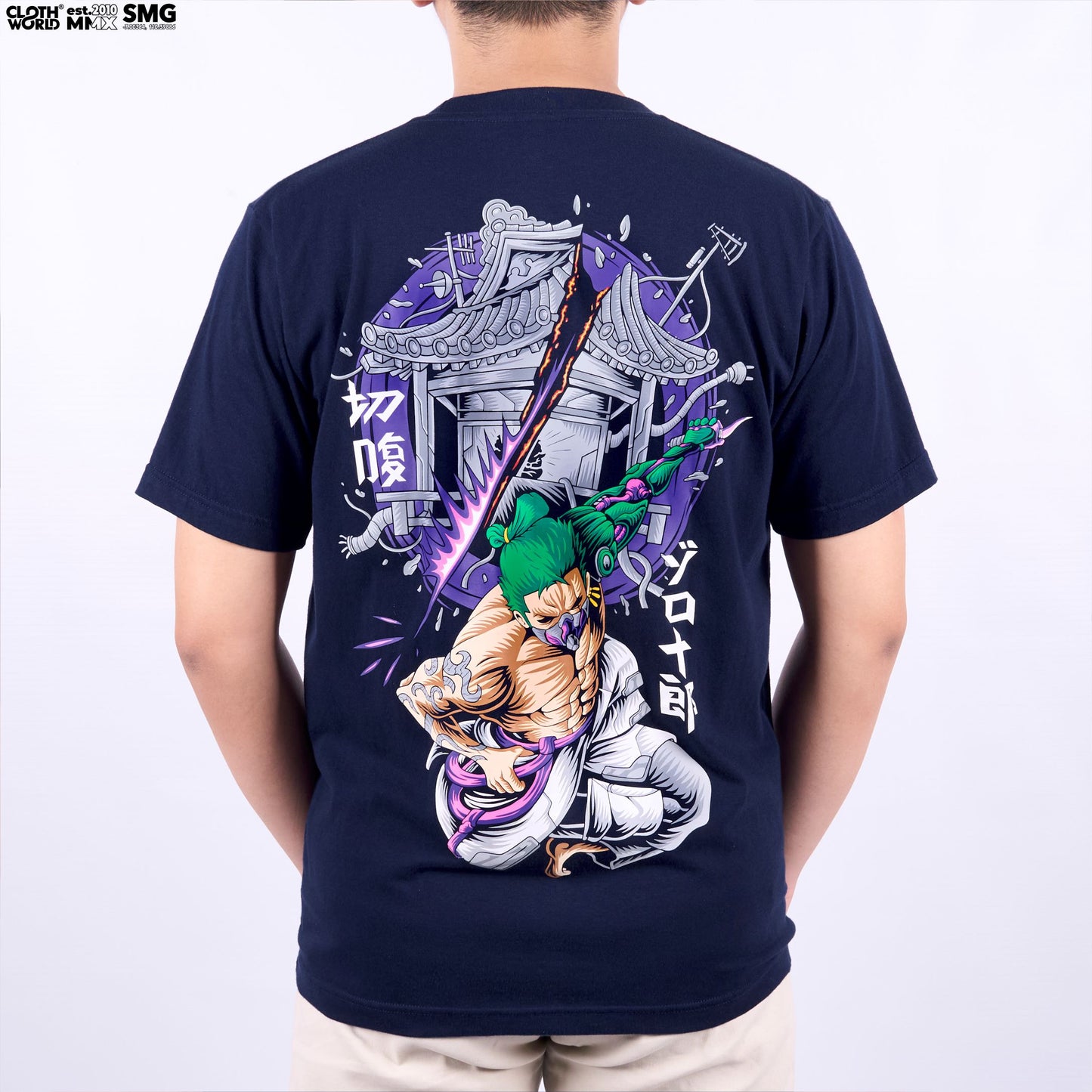 Roronoa Zoro Seppuku Cyberpunk T-Shirt