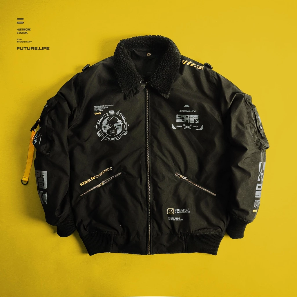 CROSSBONE Bomber jacket Black Tactical KREMLIN