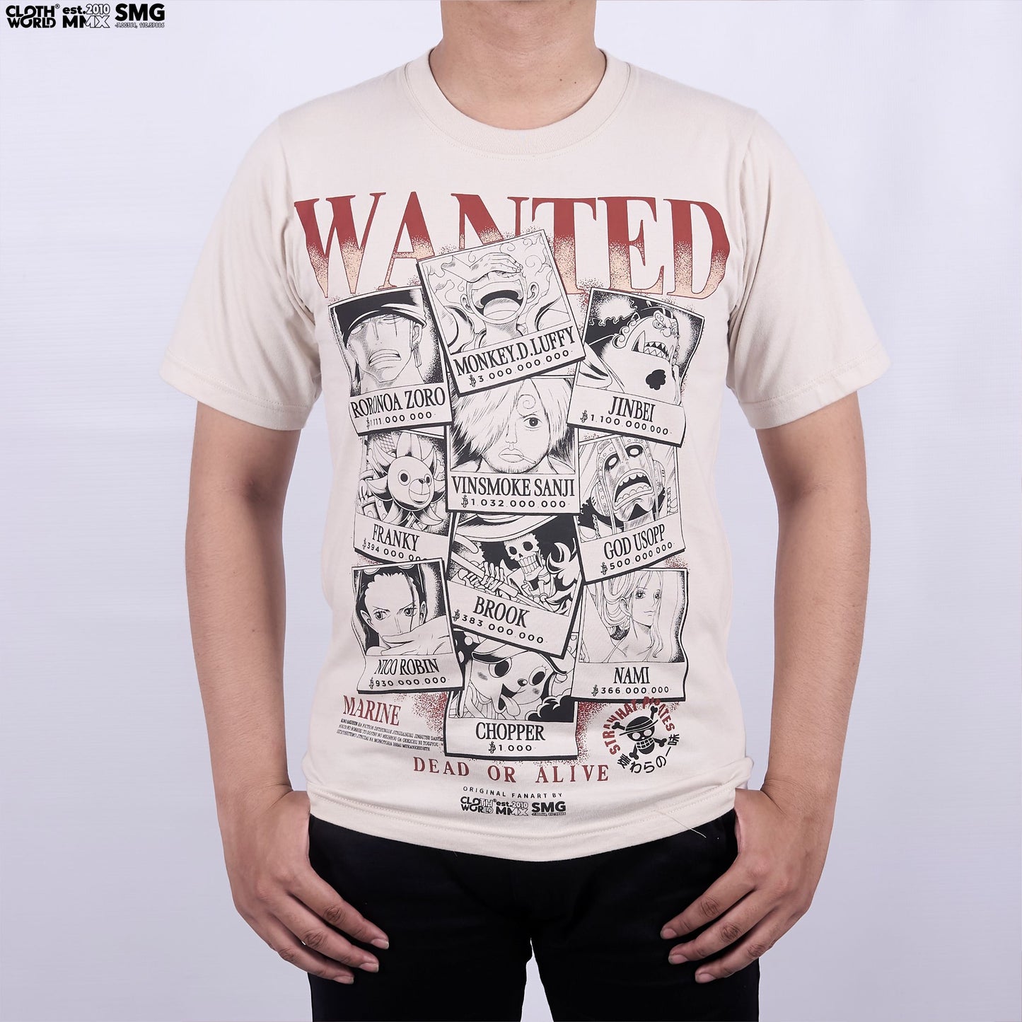 Strawhat Pirates Wanted Poster T-Shirt