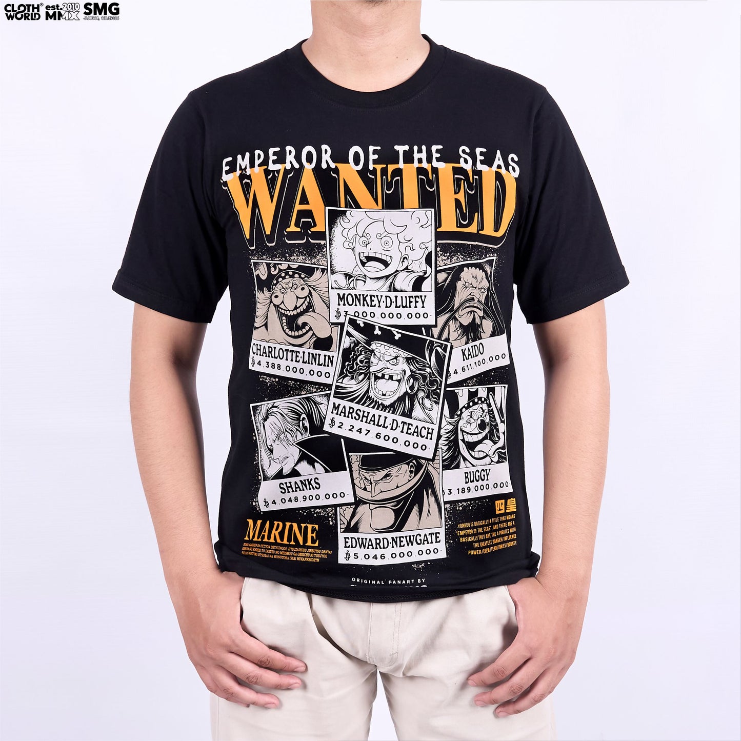 Yonkou Wanted Poster T-Shirt