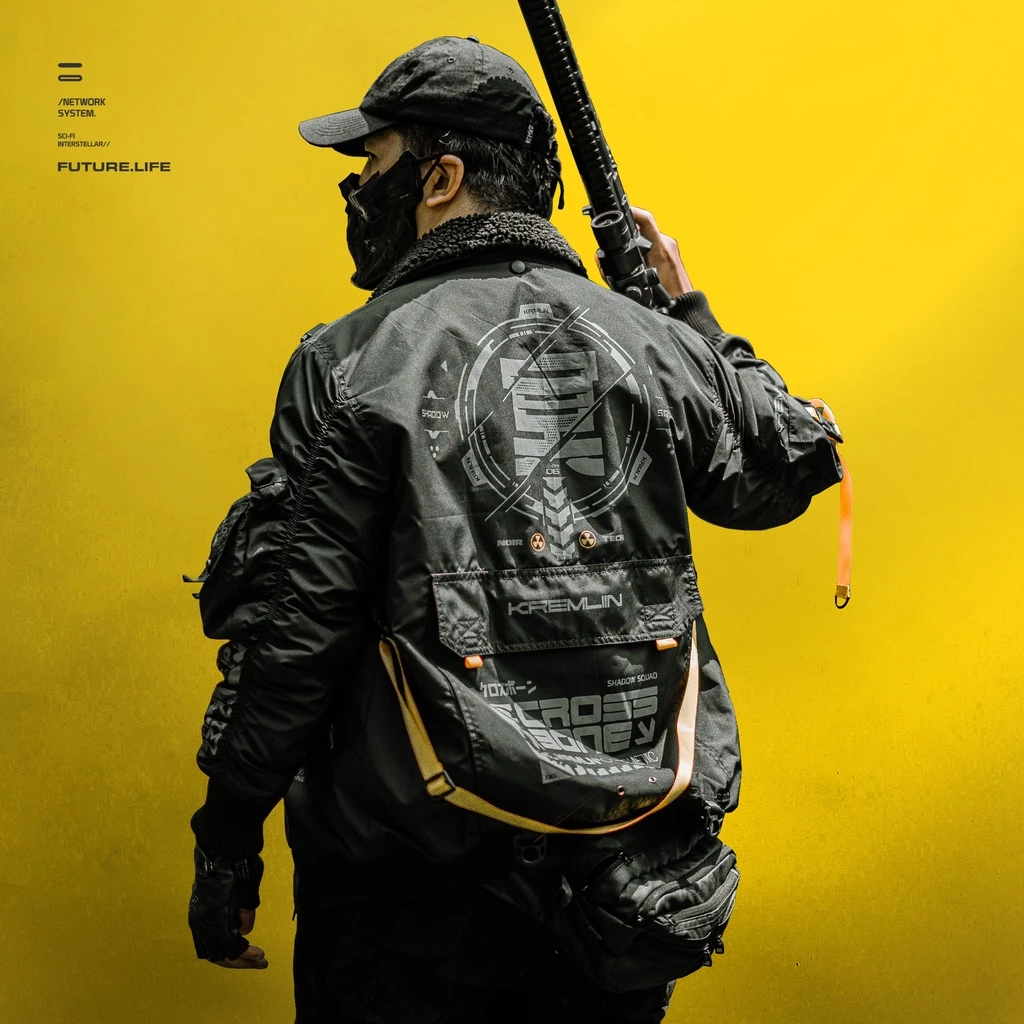 CROSSBONE Bomber jacket Black Tactical KREMLIN