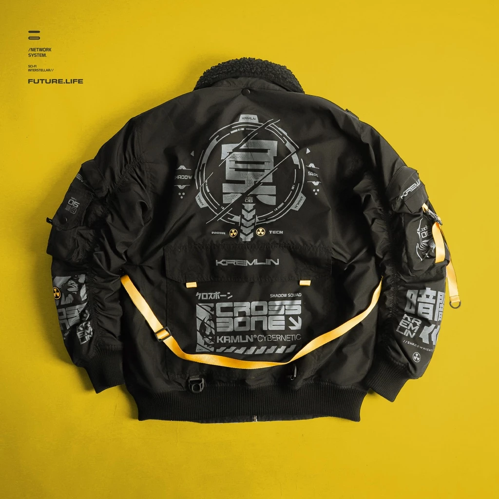 CROSSBONE Bomber jacket Black Tactical KREMLIN